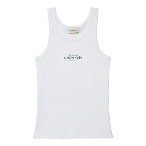 Calvin Klein Γυναικεία αμάνικη μπλούζα Slim Ribbed Cotton Tank Top
